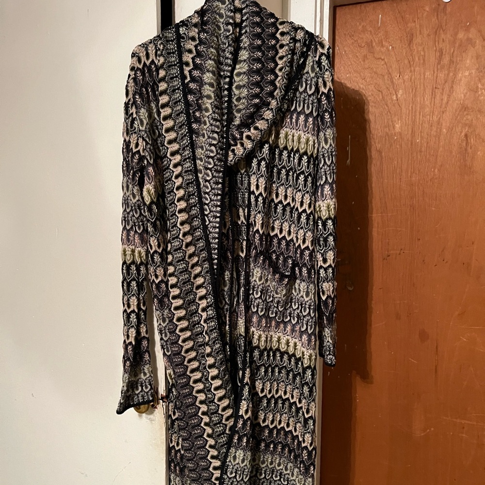 Missoni Long Cardigan with Wrap Scarf